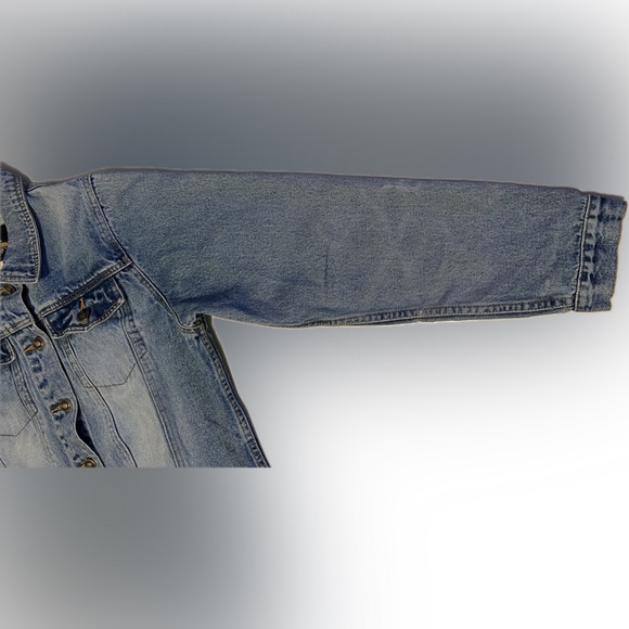 🤠 🧲CLASSIC & Vintage Western /Southwestern Denim Jean Jacket | Size Large / 10 - Picture 17 of 17